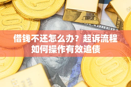 济南借钱不还怎么办？起诉流程如何操作有效追债