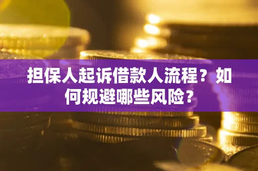 济南担保人起诉借款人流程？如何规避哪些风险？